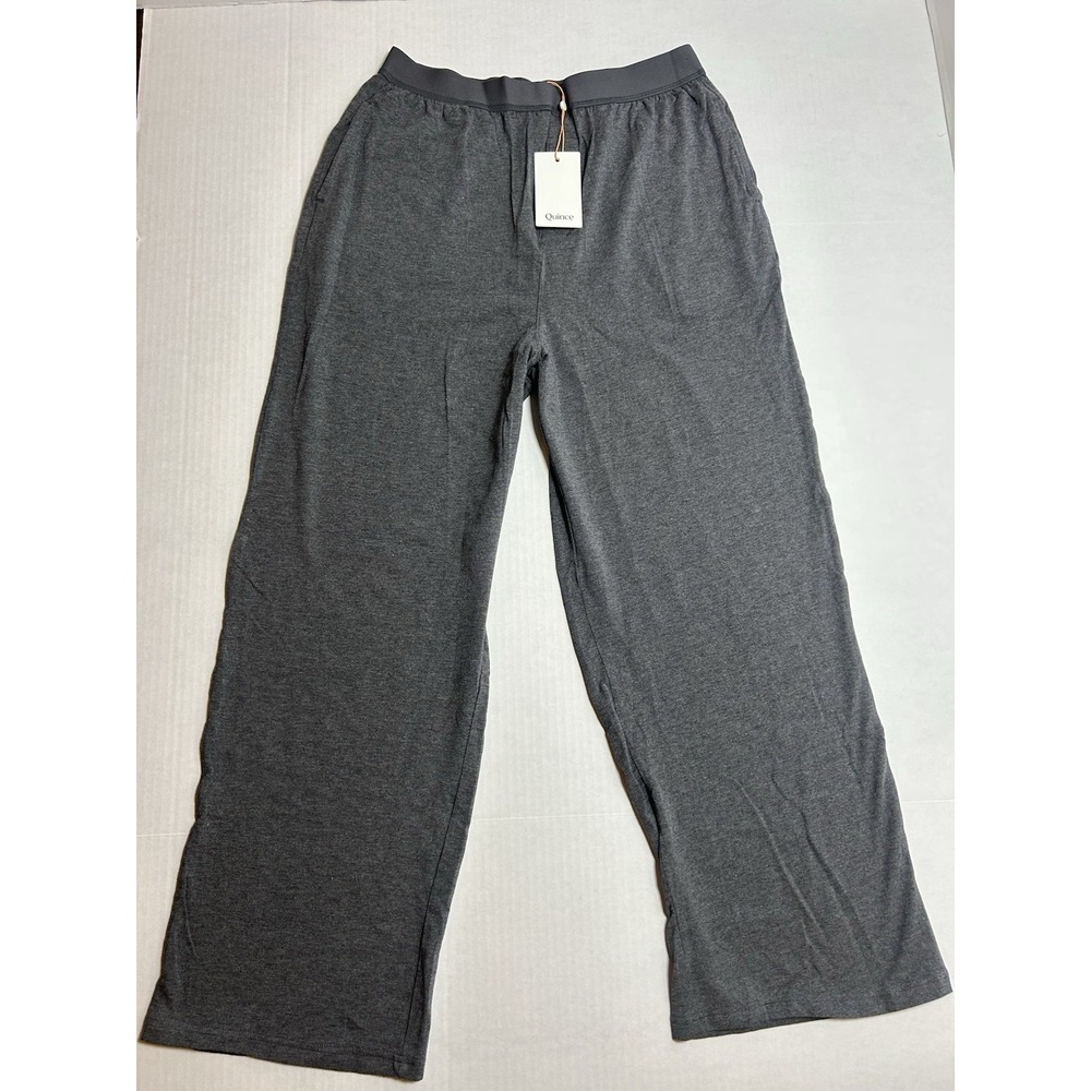 NWT Quince Women's Dream Lounge Oversized Pajama Pants Grey Size Medium NEW